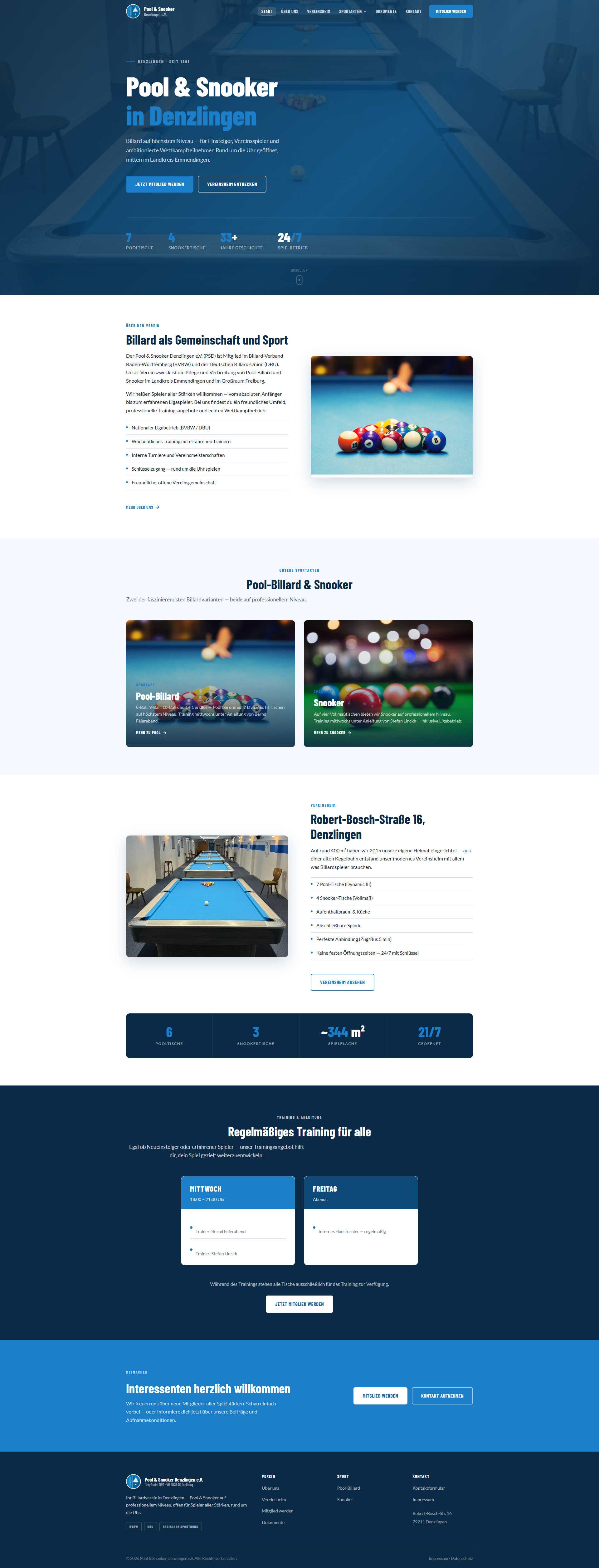 Pool & Snooker Denzlingen e.V.